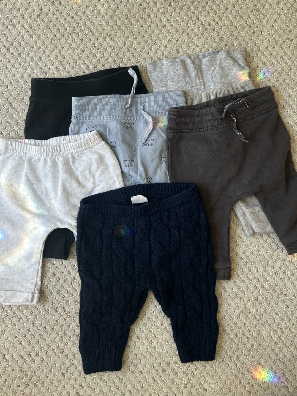 0-3 baby pants bundle